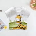 thumbnail image 2 of YDFCWXW Kids Summer Crew Neck Short Sleeve Graphic T-Shirt for Toddler Boys 18 Months-12 Years (Yellow, 2-3 Years), 2 of 4