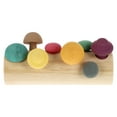 thumbnail image 2 of 11 Conjunto de niños champiñones juego de juguetes juguetes de madera niños juguetes educativos tempranos, 2 of 4
