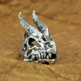 thumbnail image 2 of LINSION Pendants 925 Sterling Silver Jaw Openable Skull Dragon Mens Biker Punk Jewelry TA51, 2 of 7