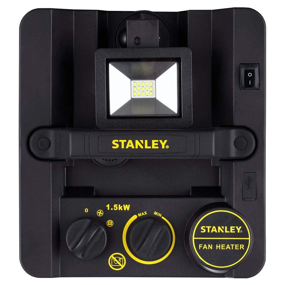 Stanley ST-400LED-120 1500W Heavy Duty Heater with LED Light and USB  Electric Fan pushes warm, Yellow - Walmart.com