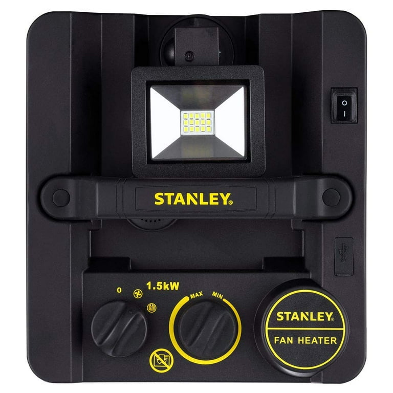 Stanley ST-400LED-120 1500W Heavy Duty Heater with LED Light and USB  Electric Fan pushes warm, Yellow - Walmart.com