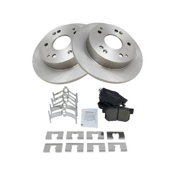 Rear Brake Pad and Rotor Kit - Compatible with 1998 - 2002 Honda Accord 3.0L V6 1999 2000 2001