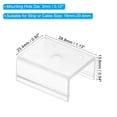 thumbnail image 2 of Unique Bargains LED Strip Light Clips Mounting Bracket Fixing Clips Plastic for 19mm-20.4mm Neon Light Cable Clear 40 Pack, 2 of 6
