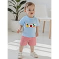thumbnail image 6 of BemeyourBBs Boy Back to School Outfits Short Sleeve T-Shirts Plaid Shorts, 6 of 9