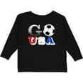 thumbnail image 3 of Inktastic Go, USA- Soccer, Football Boys or Girls Long Sleeve Toddler T-Shirt, 3 of 5