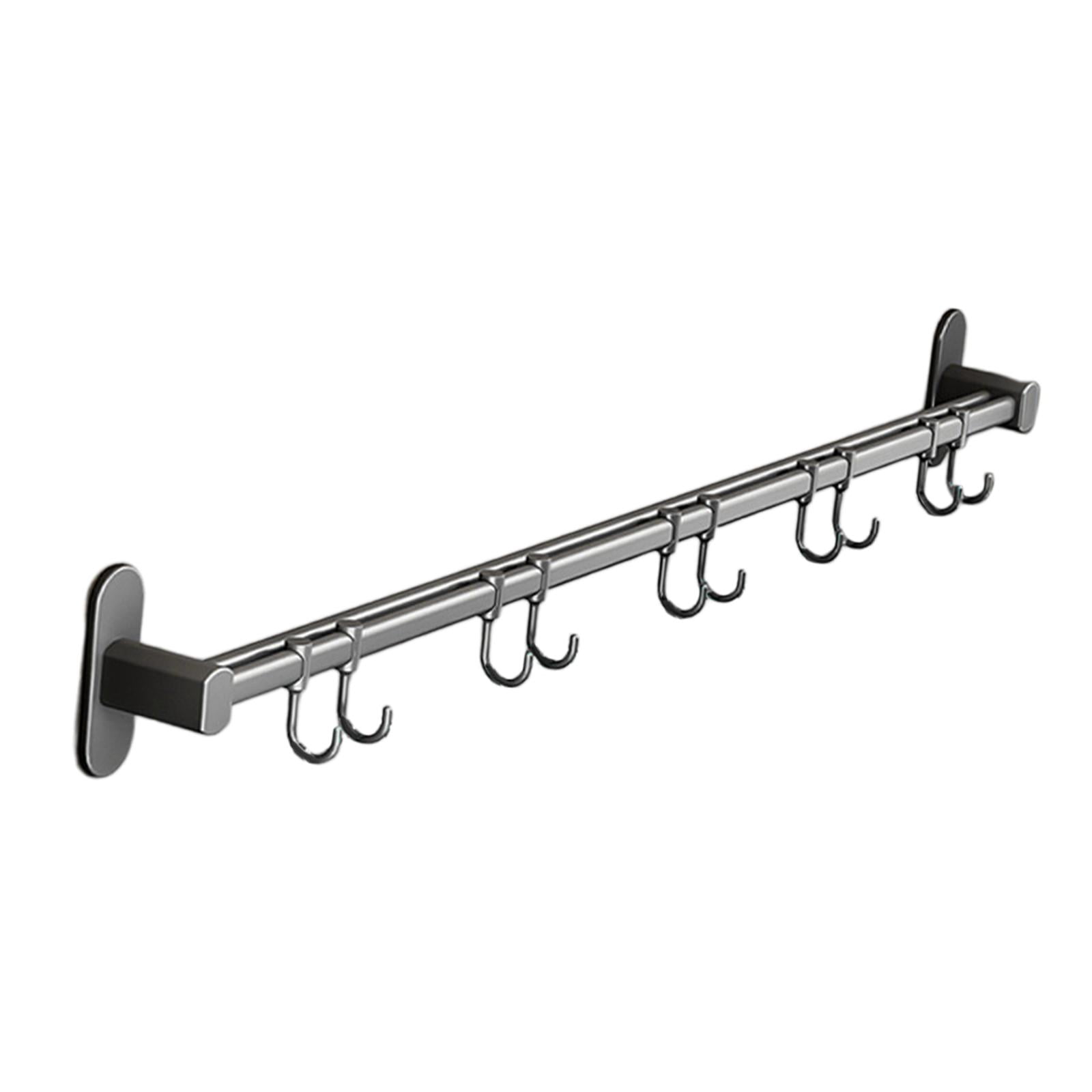 Fiocias Kitchen Utensil Rack, Kitchen Rack, Rail Rack Organizer for Hanging, Cup Holder, 6cm