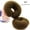 Coffee, variant on 2pcs Exquisite Retro Mesh Bun Maker - Hollow Hair Donut, Classic Bun Styling Tool with Snap Button, Fashionable Hairstyle Accessory for Ponytails and Buns