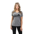 thumbnail image 2 of Feelin' Outdoorsy Like Drinking On The Patio Women's Fashion Relaxed V-Neck T-Shirt Tee Heather Grey, 2 of 5