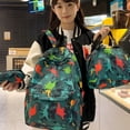 thumbnail image 4 of GPOECD Dinosaur Car Pattern Large Capacity Lightweight Backpack for Primary School Students Grades 3 to 6 School Backpack Dark Green,One Size, 4 of 4