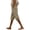 Khaki, variant on yunLCZ Wide Leg Pants Woman Women's Summer Long Solid Color Cotton And Linen Straight Leg Loose Casual Five Quarter Pants (leg Slit) Business Work Casual Pants