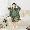 thumbnail image 6 of FORMRS Wearable Blanket Hoodie with Sleeves for Kids Cozy Flannel Sweatshirt, Christmas Gift Pattern, 6 of 7