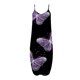 thumbnail image 5 of Vestido largo de playa ajustado con estampado Floral a rayas sin mangas con cuello en V y cintura media a la moda para mujer Pompotops ghjkhdj8355, 5 of 5