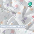 thumbnail image 3 of Bimocosy Crib Sheets Fitted 4 Pack for Baby Boys & Girls, Soft Microfiber Toddler Bed Sheets for Standard Crib & Toddler Mattresses 52'’ x 28'' (Garden), 3 of 7