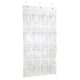 thumbnail image 5 of Non-Woven Fabric Hanging Over Door Shoe Organizer for Closets, White/Clear, 5 of 6