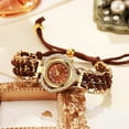 thumbnail image 3 of Casual Fashion Wrapped Diamond Heart Dial Bracelet Watch, 3 of 8