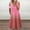 2-Pink, variant on Dzwdwz Women Fashion Summer Seaside Sling Sleeveless V-Neck Solid Color Casual Dress Dresses Comfortable and Breathable Fabric Elegant Dresses For Women And Girls Pink