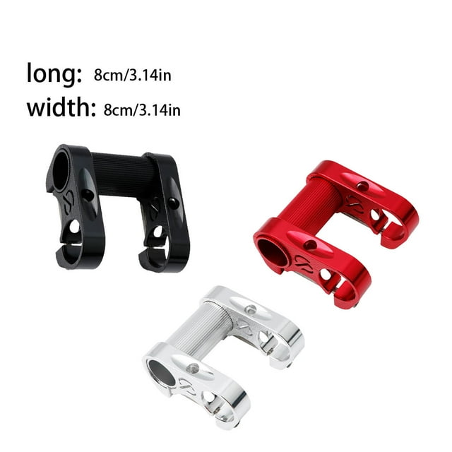 Aluminum Alloy Folding Handlebar Extension Adjustable Double Stem Replacement Accessory Handle Ultralight Accessories Sports Conversion Parts Black