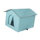 thumbnail image 5 of Casa para gatos callejeros, suministros para mascotas, casa para perros con aislamiento cálido, cama para perros resistente a la intemperie Azul medio, 5 of 9