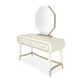 thumbnail image 2 of Michael Amini La Rachelle Vanity with Mirror and Chair Set in Champagne Ivory, 2 of 13