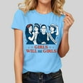 thumbnail image 2 of Womens Long Sleeve Tops Polyester Shirts for Women Long Sleeve Loose Work Tops Women Tees Women Plain Short Sleeve Shirts for Women Lightweight T Shirts Women Tunics for Women Summer Shirts for, 2 of 4