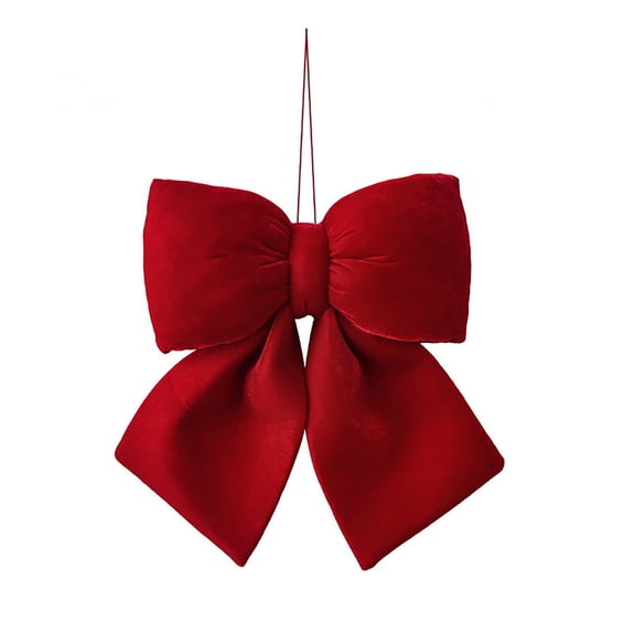 Clearance Under $1 Puffy Velvet Bow, Hanging Decor for Mantel and Stair