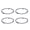 Carbon fiber, variant on Vehicle Air Vent Air Conditioning Trim Outlet Circle Rings Sticker Decoration Enhancement for Automotive Interior