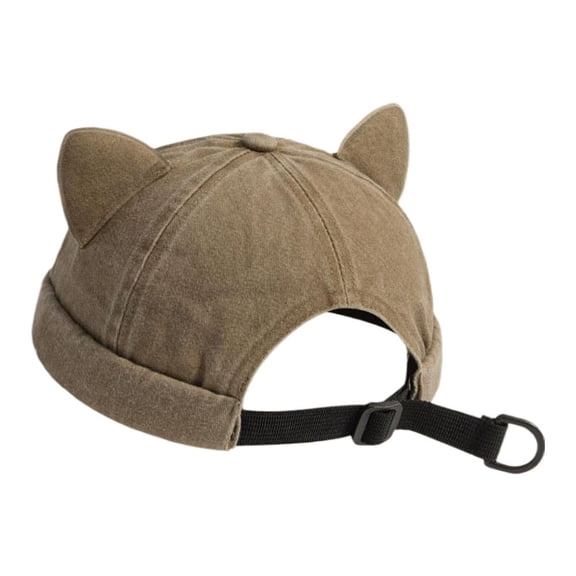 Adjustable Cat Ear Polyester Beanie Hat Unisex