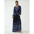 thumbnail image 6 of Printed Long Sleeve Viscose Maxi Dress, 6 of 6