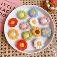 thumbnail image 2 of 6 broches de lana con diseño de flores, para el pelo, para decorar ropa (color aleatorio)., 2 of 7