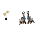 thumbnail image 1 of Figura De Elefante De Hoja De Hierro, Obra De Arte, Escultura Coleccionable, Adorno Para Escritorio, Armario, Estante, Decoración Del Hogar Y La Oficina, Regalo De Inauguración De La Casa., 1 of 8