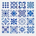 thumbnail image 4 of 6.14x6.14 inch Stainless Steel Stencils Kit Tile Pattern Metal Journal Stencil, 4 of 9