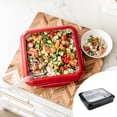 thumbnail image 3 of Aluminum Foil Tray Holder Set Covered Food Aluminum Foil Tray Holder Insulated Aluminum Foil Baking Tray Stackable Food Aluminum Foil Tray Holder For Travel Picnics And Parties Bake Pans with Racks, 3 of 3