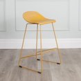 thumbnail image 1 of Escape Contract Grade Plastic & Metal Modern Sled Base Counter Stool (Set of 2), 1 of 3