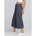 thumbnail image 2 of Pantalones capri TARSE para mujer, de entrenamiento y yoga, color azul oscuro, 2 of 4
