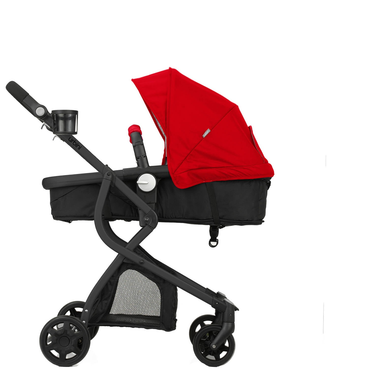 Urbini Omni Plus 3 In 1 Travel System Red Baby Infant Car 