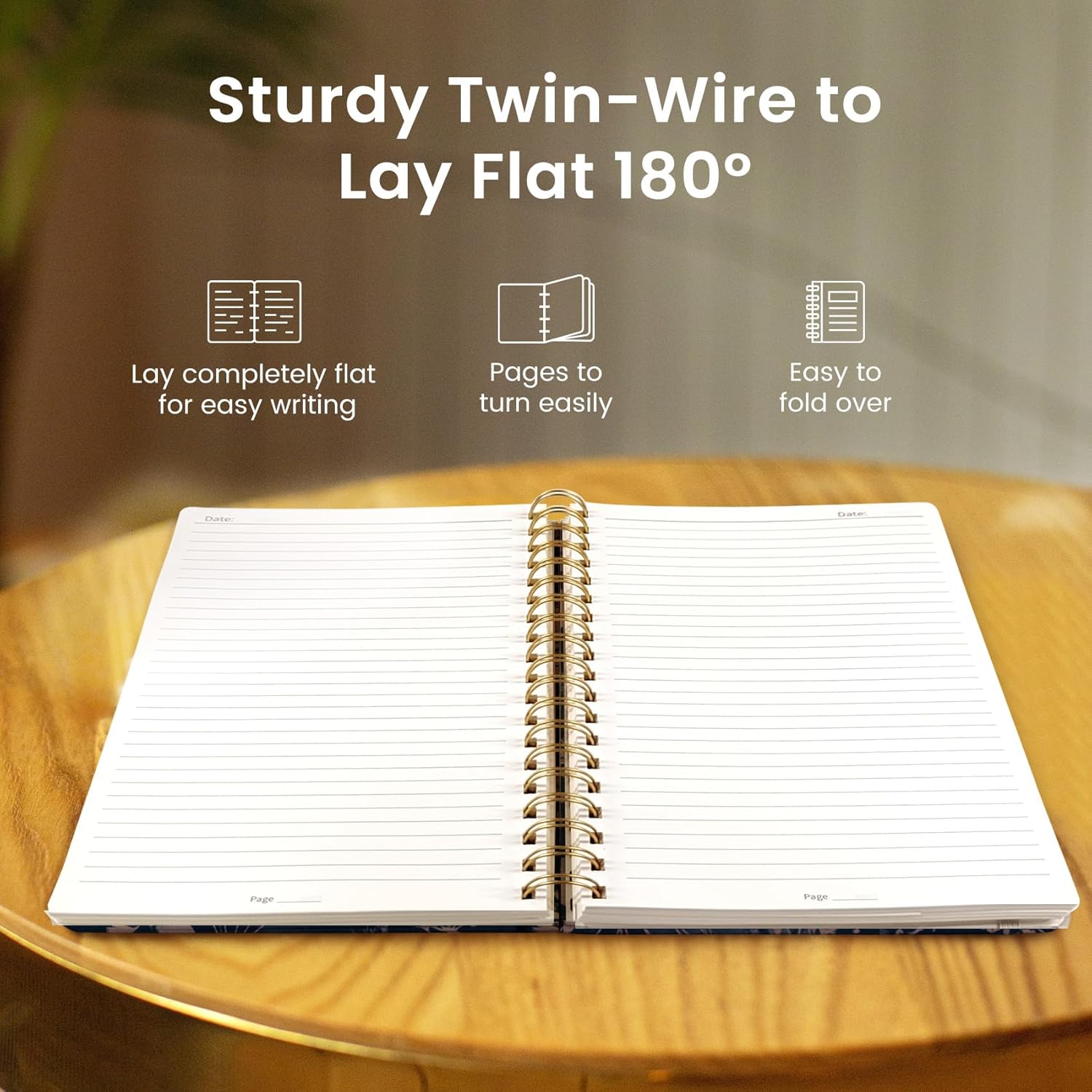 General Lined Spiral Notebook Journal for Work, 300 Pages Thick B5 (7.1"x10") College Ruled Journal for Women & Writing, Hardcover Notebook for Note Taking, Perfect for Office Home School,