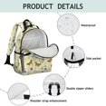 thumbnail image 4 of Butterfly Flower Plant Pattern Cute School Backpack Bag for School with Padded Back and Adjustable Shoulder Straps 15.25"x11.5"x5.25", 4 of 5