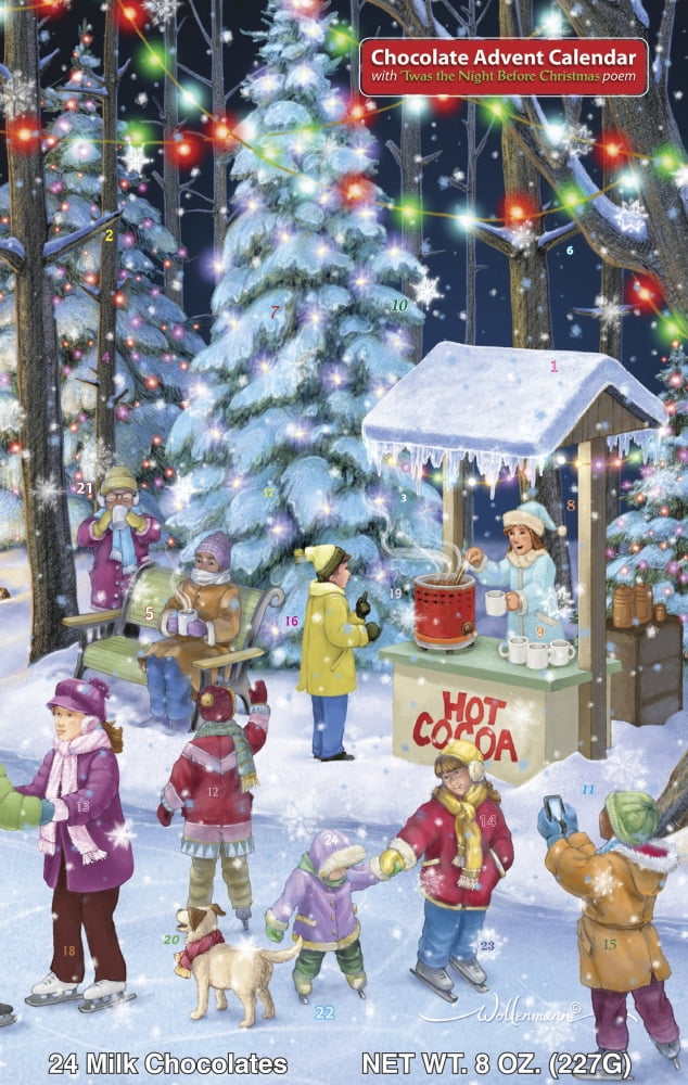 Woodland Skaters Chocolate Advent Calendar