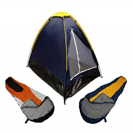 BLUE DOME CAMPING TENT 2 MAN + 2 SLEEPING BAGS 20+ COMBO CAMPING HIKING (Best 2 Man Hiking Tent)
