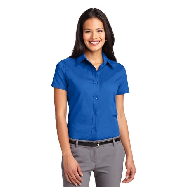 Port Authority Chemise à Manches Courtes pour Femmes Entretien Facile L508