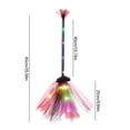 thumbnail image 3 of Halloween LED Witch Broom, Halloween Decor Lighted Witches Broom Sticks Halloween Party Props, 25.59x9.84 inches Halloween Party Props Witch Broom for Theme Parties, 3 of 4