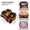 thumbnail image 3 of Christmas Double Layered Insulated Refrigerated Lunch Bag with Two Compartments and Large Capacity - Hand-Carry Meal Bag 7.1x11.4x16.1 Inches, 3 of 6