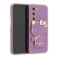 thumbnail image 1 of Hello Kitty Electroplated Plating Frame Case For Huawei P60 Pro Plus P50 P40 P20 P30 Lite P Smart Z Y9 Prime 2019 Silicone Cover LXY, 1 of 7