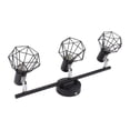 thumbnail image 1 of 3 Light Track Lighting Kit, Mette Black Finish Ceiling Spotlight Easy Installation 85-265V  for Restaurants, 1 of 7