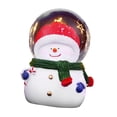 thumbnail image 2 of Bola de cristal de decoración navideña, globo de nieve navideño de color, adornos de bolas de cristal navideños, globo de nieve con brillo iluminado de resina, durabilidad probada en el tiempo, 2 of 8