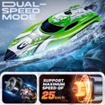 thumbnail image 2 of RC Boat BEZGAR TX126 verde de 30 cm con batería de 700 mAh para niños y adultos, 2 of 5