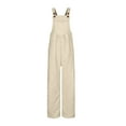 thumbnail image 7 of OGLCCG Girls Fleece Overalls Kids Winter Loose Wide Leg Jumpsuit Rompers with Pockets Soft Warm Plush Fuzzy Overalls 5-14 Years, 7 of 7