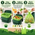 120 Compostable Food Waste Bags 1.6 Gallon | Extra Strong Biodegradable ...
