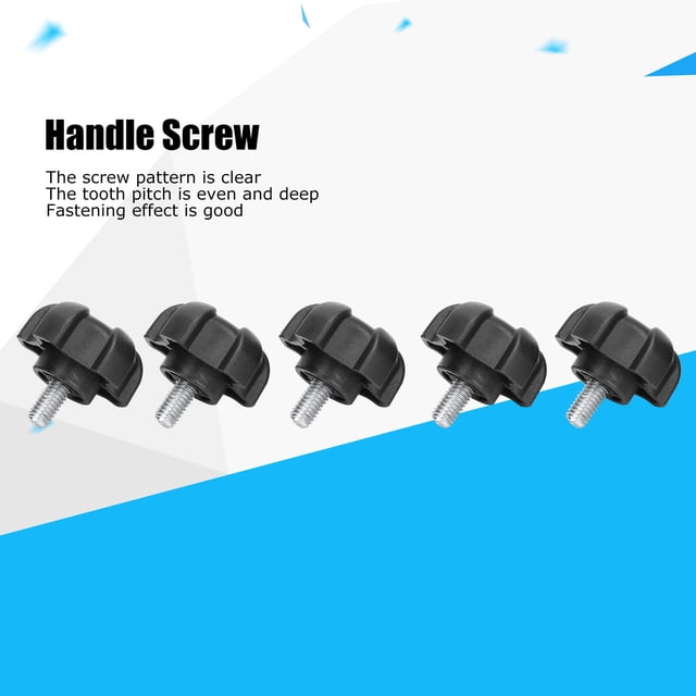 Hilitand Self Tapping Inserts Thread Repair Kit Adjustable Knob Plastic Five-Star Head Hand-Twisted Screw Locking Handle M6