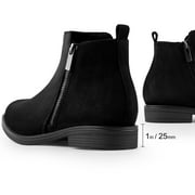 HARVEST LAND Women Chelsea Boots Comfortable Ankle Flat Booties for Ladies Fall Winter